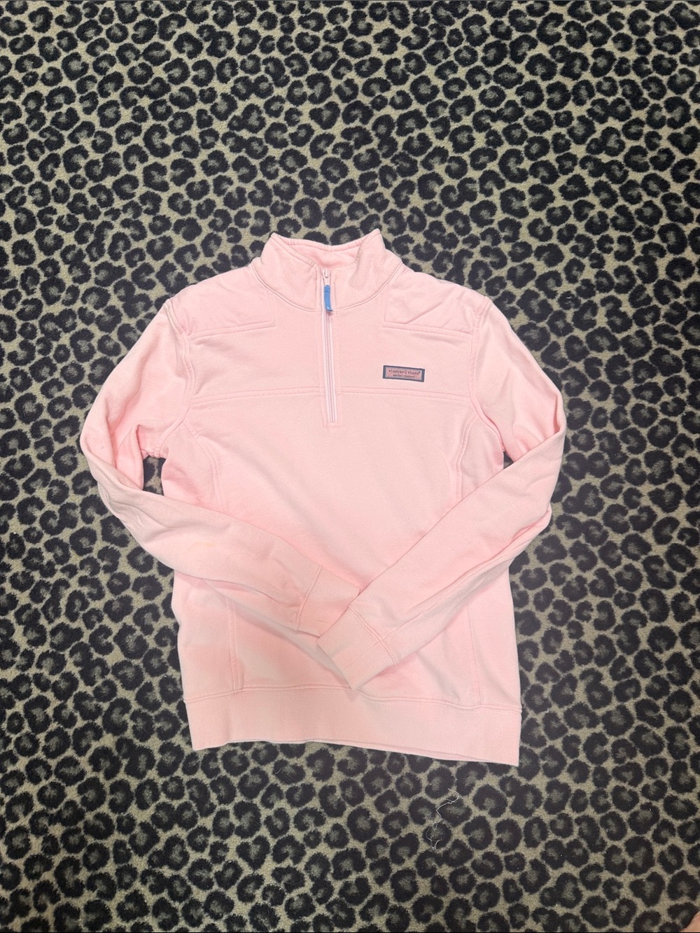 Vineyard Vines Light Pink Quarter-Zip Pullover